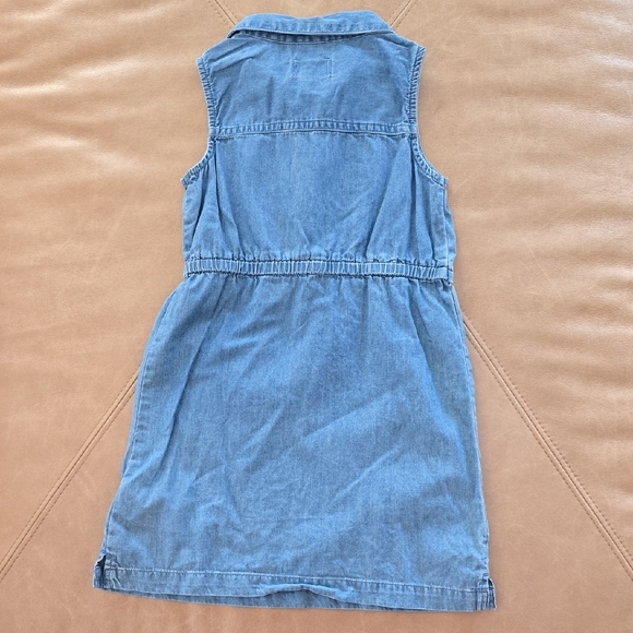 Stylish Blue Denim Kids Dress - Picture 4 of 5